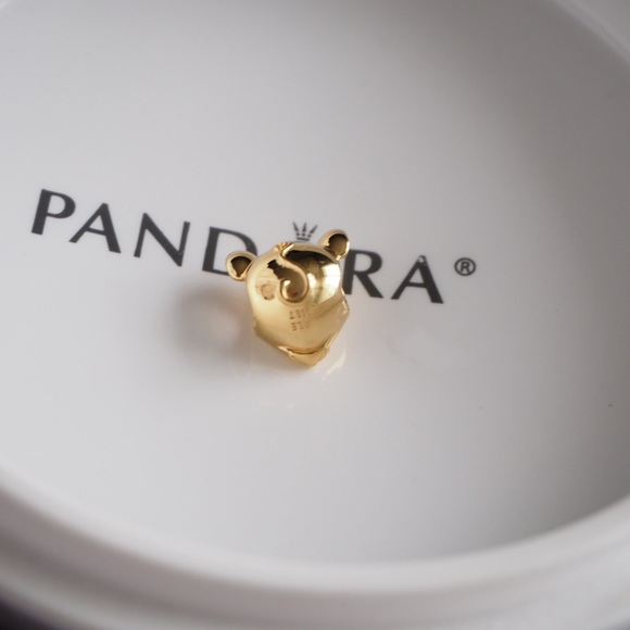 PANDORA Shining Rat Charm 768587C01 14k Gold-plated unique metal blend - Picture 7 of 9